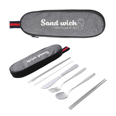 Stainless Steel Cutlery Set In Oxford Case